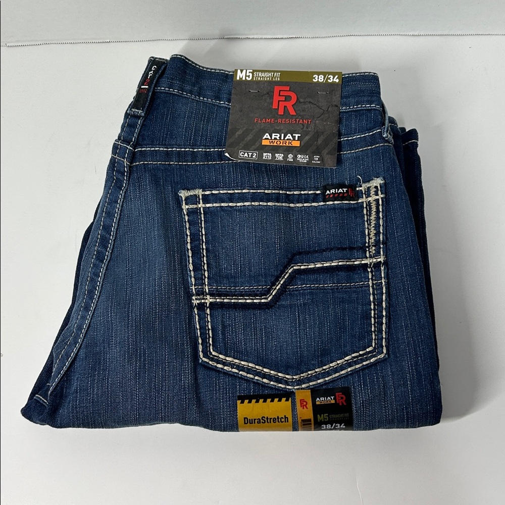 NWT Wrangler FR Jeans | Men's Work Denim 38/34 | CAT 2